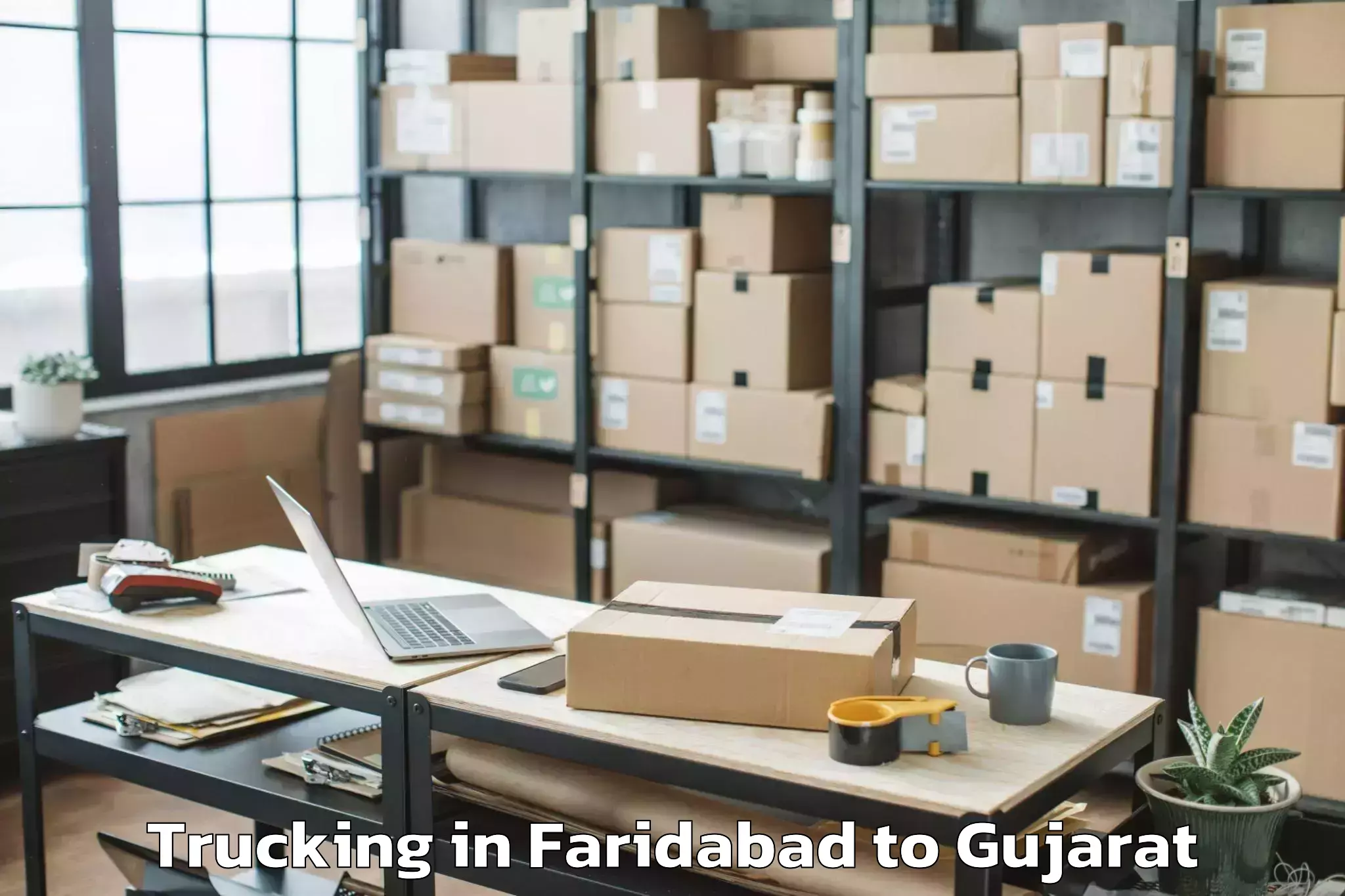 Easy Faridabad to Jodiya Trucking Booking